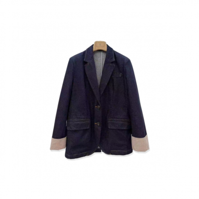 BRUNELLO CUCINELLI DENIM TAILORED BLAZER